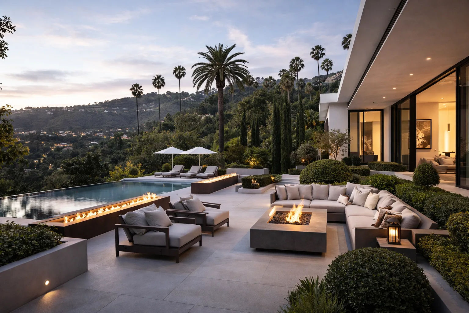 Elite amenities and hillside privacy at Bliss Recovery Hollywood Hills